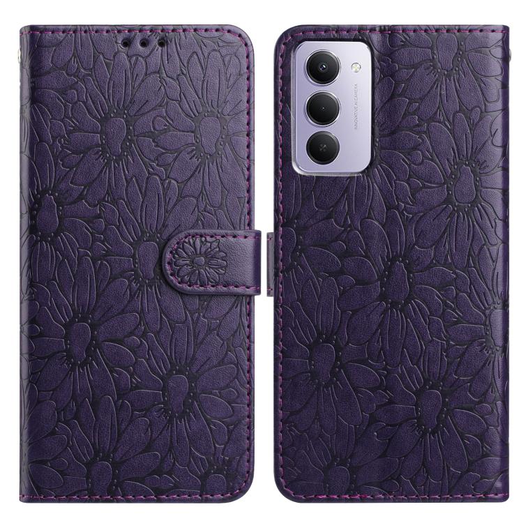 Daisy Embossed Leather Phone Case, For Redmi K90 Pro Max / Poco F8 Ultra, For Redmi K90 / Poco F8 Pro, For Redmi 15C 5G / 4G EU 173mm, For Redmi 15 5G / 4G EU 171mm, For Redmi 15C 5G / 4G Global 171mm, For Redmi A5 4G 173.3mm                           ...