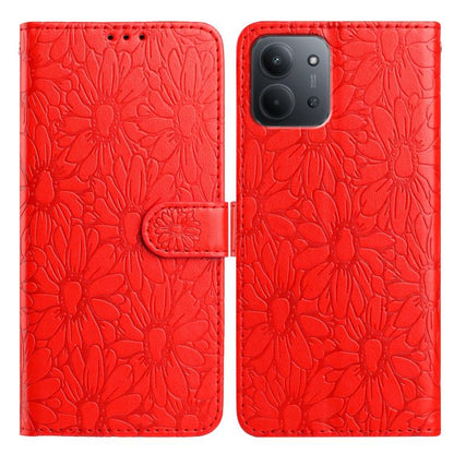 Daisy Embossed Leather Phone Case, For Redmi K90 Pro Max / Poco F8 Ultra, For Redmi K90 / Poco F8 Pro, For Redmi 15C 5G / 4G EU 173mm, For Redmi 15 5G / 4G EU 171mm, For Redmi 15C 5G / 4G Global 171mm, For Redmi A5 4G 173.3mm                           ...