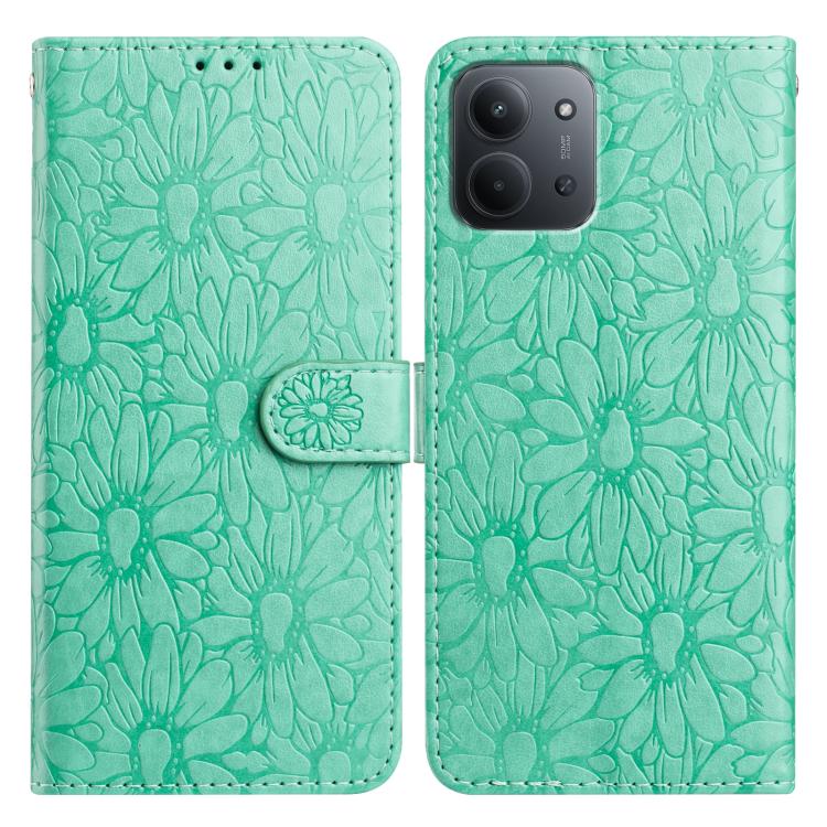 Daisy Embossed Leather Phone Case, For Redmi K90 Pro Max / Poco F8 Ultra, For Redmi K90 / Poco F8 Pro, For Redmi 15C 5G / 4G EU 173mm, For Redmi 15 5G / 4G EU 171mm, For Redmi 15C 5G / 4G Global 171mm, For Redmi A5 4G 173.3mm                           ...