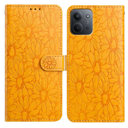 Daisy Embossed Leather Phone Case, For Redmi K90 Pro Max / Poco F8 Ultra, For Redmi K90 / Poco F8 Pro, For Redmi 15C 5G / 4G EU 173mm, For Redmi 15 5G / 4G EU 171mm, For Redmi 15C 5G / 4G Global 171mm, For Redmi A5 4G 173.3mm                           ...
