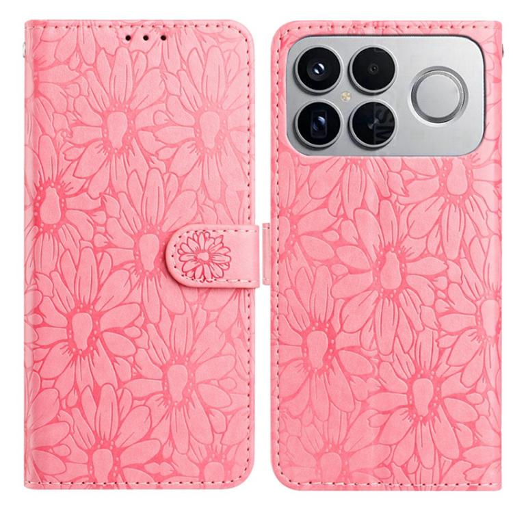 Daisy Embossed Leather Phone Case, For Redmi K90 Pro Max / Poco F8 Ultra, For Redmi K90 / Poco F8 Pro, For Redmi 15C 5G / 4G EU 173mm, For Redmi 15 5G / 4G EU 171mm, For Redmi 15C 5G / 4G Global 171mm, For Redmi A5 4G 173.3mm                           ...