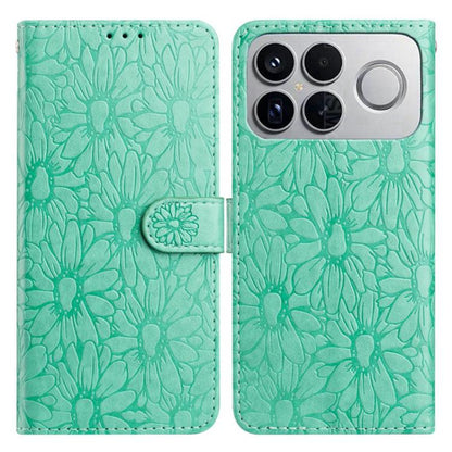 Daisy Embossed Leather Phone Case, For Redmi K90 Pro Max / Poco F8 Ultra, For Redmi K90 / Poco F8 Pro, For Redmi 15C 5G / 4G EU 173mm, For Redmi 15 5G / 4G EU 171mm, For Redmi 15C 5G / 4G Global 171mm, For Redmi A5 4G 173.3mm                           ...