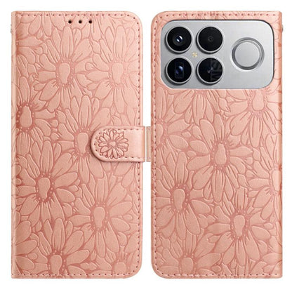 Daisy Embossed Leather Phone Case, For Redmi K90 Pro Max / Poco F8 Ultra, For Redmi K90 / Poco F8 Pro, For Redmi 15C 5G / 4G EU 173mm, For Redmi 15 5G / 4G EU 171mm, For Redmi 15C 5G / 4G Global 171mm, For Redmi A5 4G 173.3mm                           ...