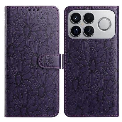 Daisy Embossed Leather Phone Case, For Redmi K90 Pro Max / Poco F8 Ultra, For Redmi K90 / Poco F8 Pro, For Redmi 15C 5G / 4G EU 173mm, For Redmi 15 5G / 4G EU 171mm, For Redmi 15C 5G / 4G Global 171mm, For Redmi A5 4G 173.3mm                           ...