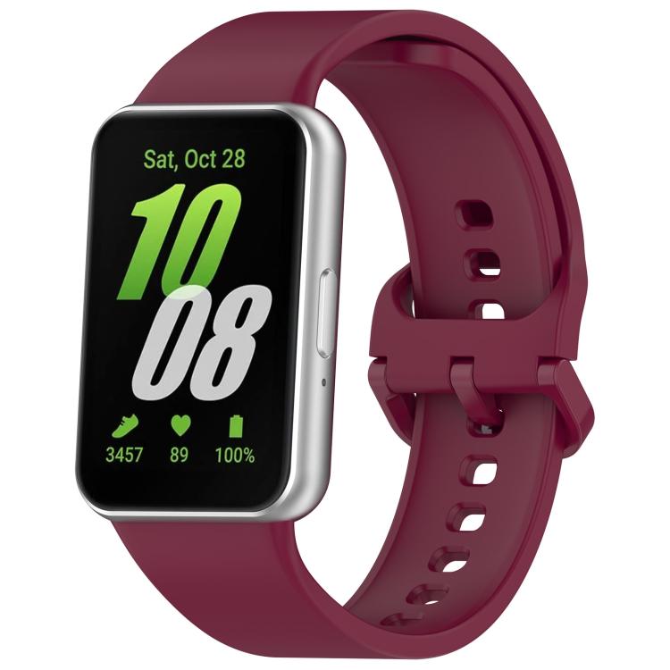 Bracelet de montre en silicone à boucle colorée unie xDfind, pour Samsung Galaxy Fit3 SM-R390