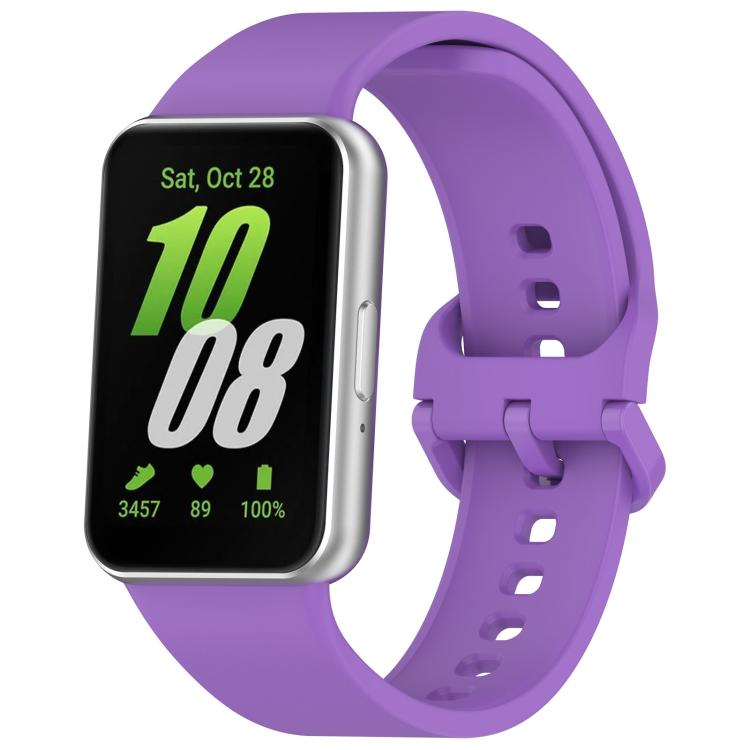 Bracelet de montre en silicone à boucle colorée unie xDfind, pour Samsung Galaxy Fit3 SM-R390