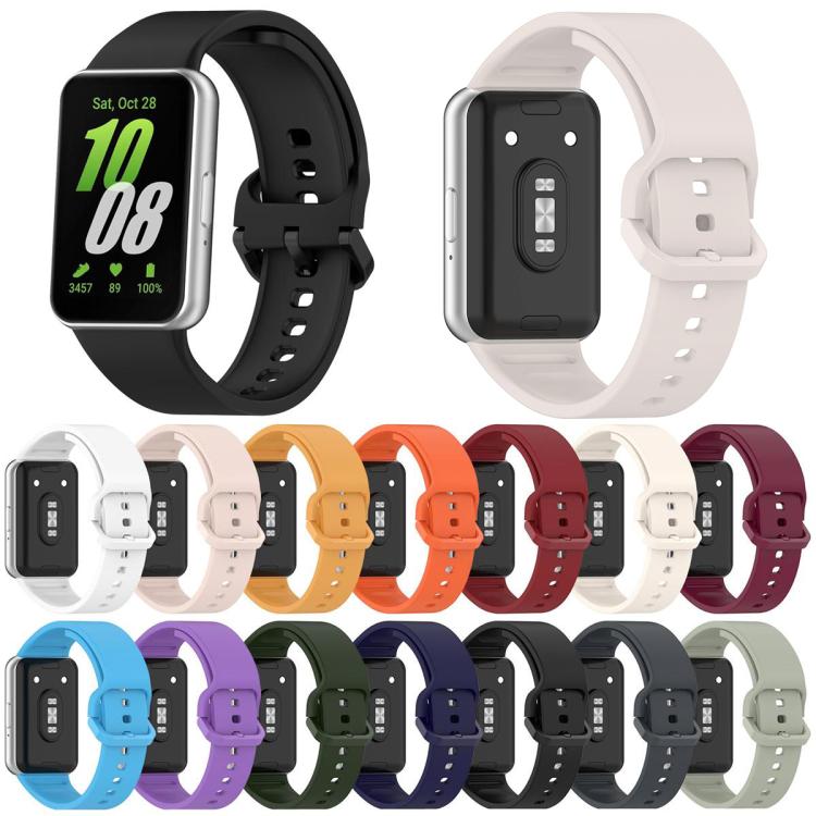 Bracelet de montre en silicone à boucle colorée unie xDfind, pour Samsung Galaxy Fit3 SM-R390