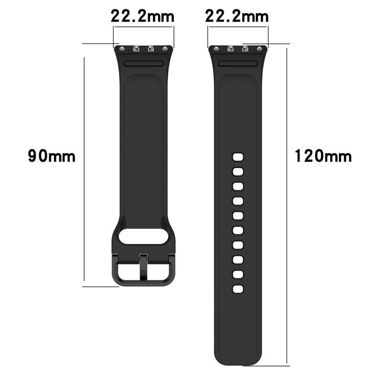 Bracelet de montre en silicone à boucle colorée unie xDfind, pour Samsung Galaxy Fit3 SM-R390