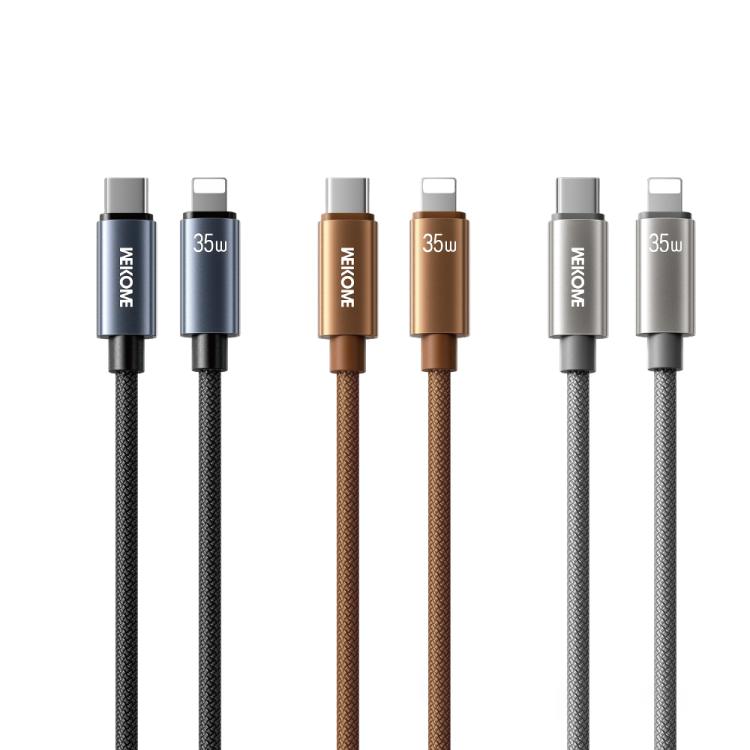 WK WDC-65 PD35W Type-C to 8 Pin Fast Charging Data Cable, Length: 1.2m, WDC-65