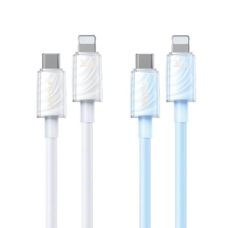 WK WDC-73 PD30W Type-C to 8 Pin Fast Charging Data Cable, Length: 1.2m, WDC-73