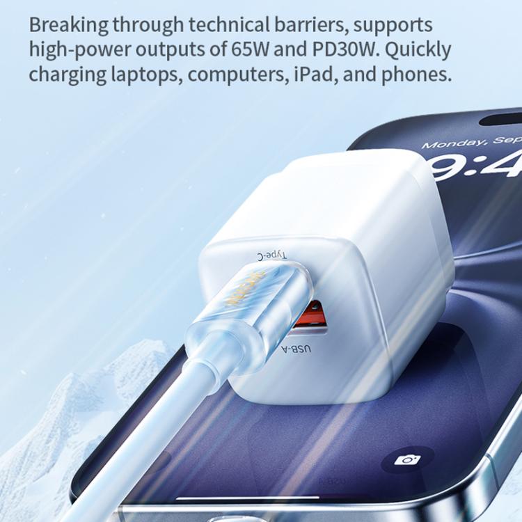 WK WDC-73 PD30W Type-C to 8 Pin Fast Charging Data Cable, Length: 1.2m, WDC-73