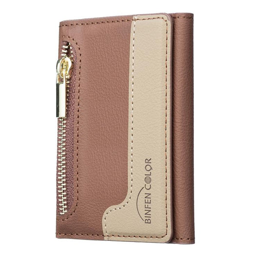 Zipper Leather Horizontal Magnetic Wallet Card Bag Case