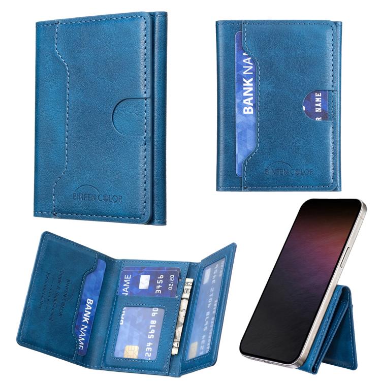 Oily Leather Horizontal Magnetic Wallet Card Bag Case