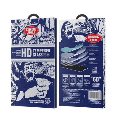 WK WTP-096 Jungle Series Kinkong 6D Curved HD Tempered Glass Film, For iPhone 15 Pro