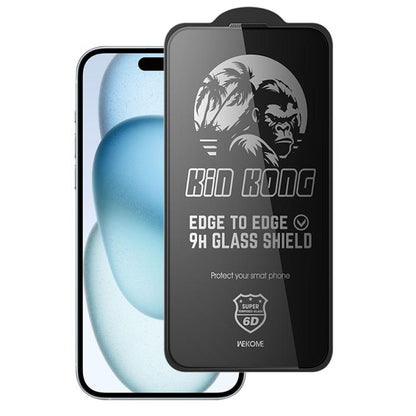 WK WTP-097 Jungle Series Kinkong 6D Curved Privacy Tempered Glass Film, For iPhone 16 Pro Max, For iPhone 16 Pro, For iPhone 16 Plus / 15 Plus, For iPhone 16 / 15, For iPhone 15 Pro Max, For iPhone 15 Pro