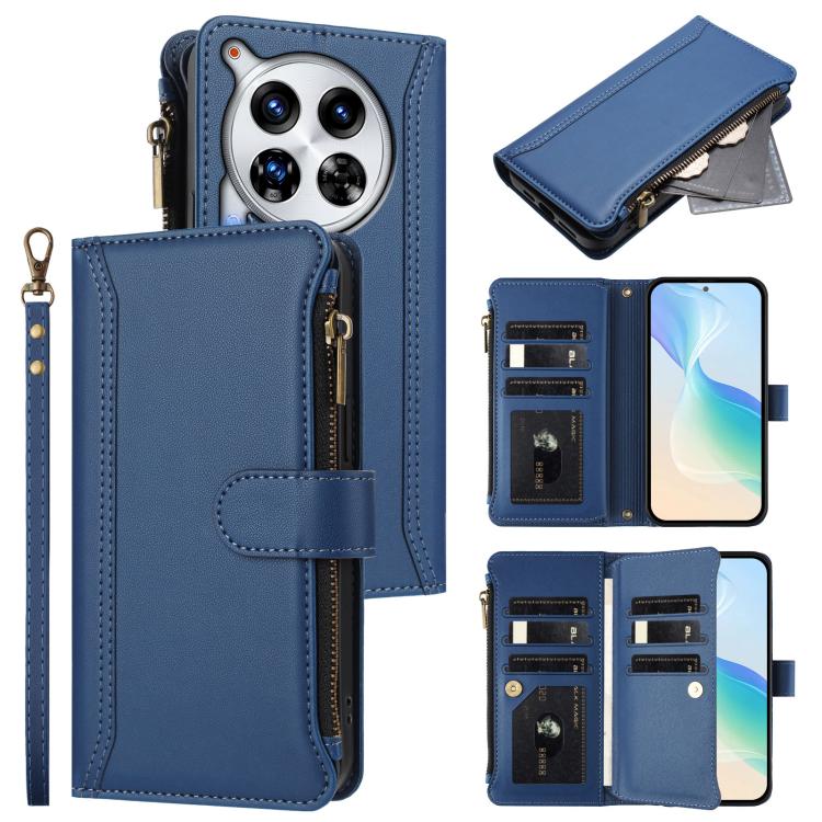 Magnetic Closure 9 Card Slots Zipper Leather Case with Hand Strap, For Tecno Pova 6 Neo, For Tecno Pova 6 4G, For Tecno Pova 6 5G / 6 Pro 5G, For Tecno Camon 30 Pro 5G, For Tecno Camon 30 Premier, For Tecno Camon 30 4G / 5G, For Tecno Spark 20 Pro+ 4G ...