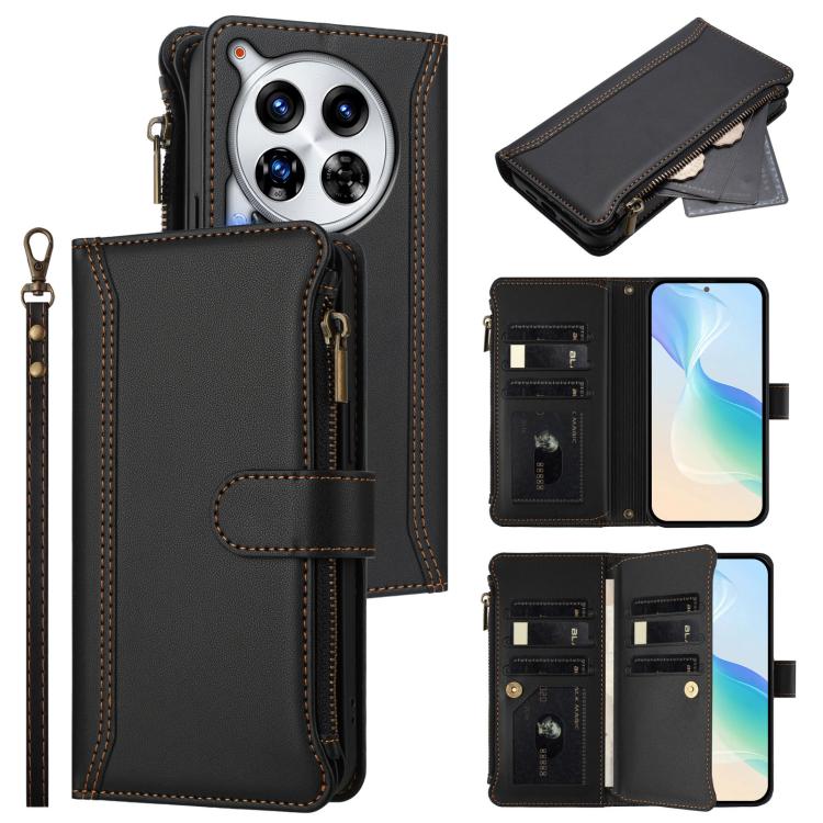 Magnetic Closure 9 Card Slots Zipper Leather Case with Hand Strap, For Tecno Pova 6 Neo, For Tecno Pova 6 4G, For Tecno Pova 6 5G / 6 Pro 5G, For Tecno Camon 30 Pro 5G, For Tecno Camon 30 Premier, For Tecno Camon 30 4G / 5G, For Tecno Spark 20 Pro+ 4G ...
