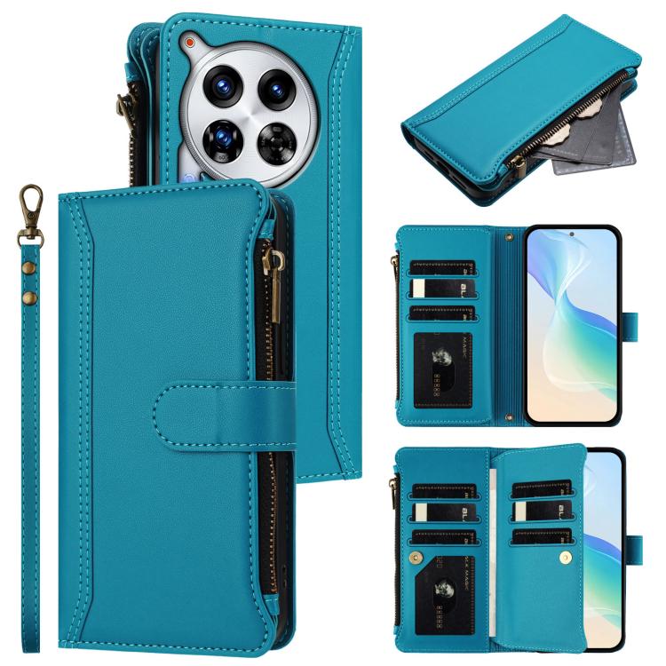 Magnetic Closure 9 Card Slots Zipper Leather Case with Hand Strap, For Tecno Pova 6 Neo, For Tecno Pova 6 4G, For Tecno Pova 6 5G / 6 Pro 5G, For Tecno Camon 30 Pro 5G, For Tecno Camon 30 Premier, For Tecno Camon 30 4G / 5G, For Tecno Spark 20 Pro+ 4G ...