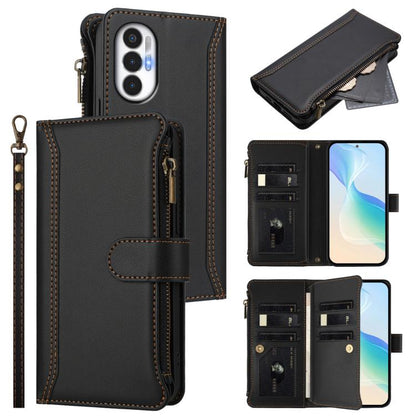Magnetic Closure 9 Card Slots Zipper Leather Case with Hand Strap, For Tecno Spark 10C / Spark 10 4G, For Tecno Spark 10 Pro 4G, For Tecno Camon 19 / 19 Pro 5G, For Tecno Pova 4 Pro, For Tecno Pova 4, For Tecno Pova Neo 2                               ...