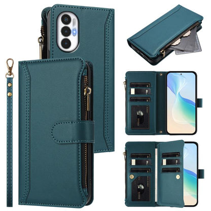 Magnetic Closure 9 Card Slots Zipper Leather Case with Hand Strap, For Tecno Spark 10C / Spark 10 4G, For Tecno Spark 10 Pro 4G, For Tecno Camon 19 / 19 Pro 5G, For Tecno Pova 4 Pro, For Tecno Pova 4, For Tecno Pova Neo 2                               ...