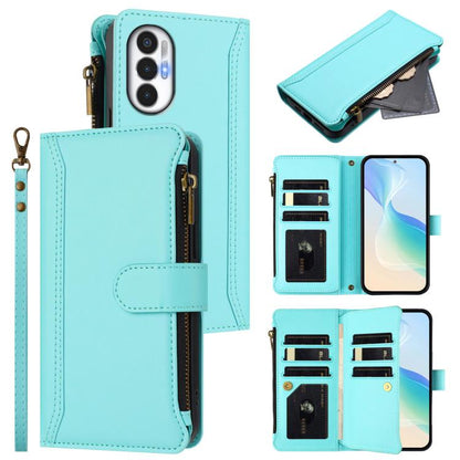 Magnetic Closure 9 Card Slots Zipper Leather Case with Hand Strap, For Tecno Spark 10C / Spark 10 4G, For Tecno Spark 10 Pro 4G, For Tecno Camon 19 / 19 Pro 5G, For Tecno Pova 4 Pro, For Tecno Pova 4, For Tecno Pova Neo 2                               ...