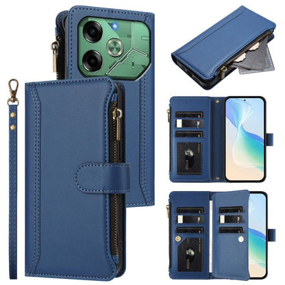Magnetic Closure 9 Card Slots Zipper Leather Case with Hand Strap, For Tecno Pova 6 Neo, For Tecno Pova 6 4G, For Tecno Pova 6 5G / 6 Pro 5G, For Tecno Camon 30 Pro 5G, For Tecno Camon 30 Premier, For Tecno Camon 30 4G / 5G, For Tecno Spark 20 Pro+ 4G ...