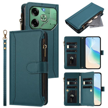 Magnetic Closure 9 Card Slots Zipper Leather Case with Hand Strap, For Tecno Pova 6 Neo, For Tecno Pova 6 4G, For Tecno Pova 6 5G / 6 Pro 5G, For Tecno Camon 30 Pro 5G, For Tecno Camon 30 Premier, For Tecno Camon 30 4G / 5G, For Tecno Spark 20 Pro+ 4G ...