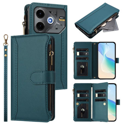 Magnetic Closure 9 Card Slots Zipper Leather Case with Hand Strap, For Tecno Pova 6 Neo, For Tecno Pova 6 4G, For Tecno Pova 6 5G / 6 Pro 5G, For Tecno Camon 30 Pro 5G, For Tecno Camon 30 Premier, For Tecno Camon 30 4G / 5G, For Tecno Spark 20 Pro+ 4G ...