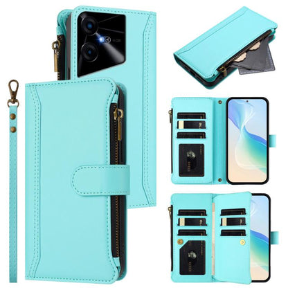 Magnetic Closure 9 Card Slots Zipper Leather Case with Hand Strap, For Tecno Pova 6 Neo, For Tecno Pova 6 4G, For Tecno Pova 6 5G / 6 Pro 5G, For Tecno Camon 30 Pro 5G, For Tecno Camon 30 Premier, For Tecno Camon 30 4G / 5G, For Tecno Spark 20 Pro+ 4G ...