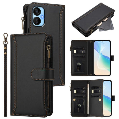 Magnetic Closure 9 Card Slots Zipper Leather Case with Hand Strap, For Tecno Spark 10C / Spark 10 4G, For Tecno Spark 10 Pro 4G, For Tecno Camon 19 / 19 Pro 5G, For Tecno Pova 4 Pro, For Tecno Pova 4, For Tecno Pova Neo 2                               ...