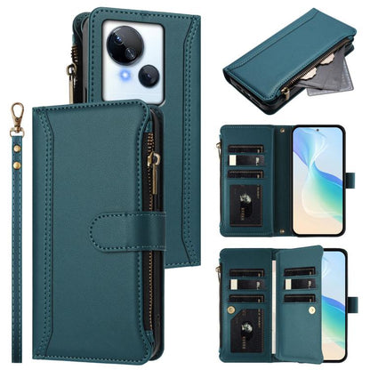Magnetic Closure 9 Card Slots Zipper Leather Case with Hand Strap, For Tecno Pova 6 Neo, For Tecno Pova 6 4G, For Tecno Pova 6 5G / 6 Pro 5G, For Tecno Camon 30 Pro 5G, For Tecno Camon 30 Premier, For Tecno Camon 30 4G / 5G, For Tecno Spark 20 Pro+ 4G ...