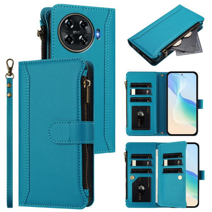 Magnetic Closure 9 Card Slots Zipper Leather Case with Hand Strap, For Tecno Pova 6 Neo, For Tecno Pova 6 4G, For Tecno Pova 6 5G / 6 Pro 5G, For Tecno Camon 30 Pro 5G, For Tecno Camon 30 Premier, For Tecno Camon 30 4G / 5G, For Tecno Spark 20 Pro+ 4G ...