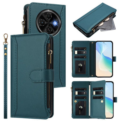Magnetic Closure 9 Card Slots Zipper Leather Case with Hand Strap, For Tecno Camon 50 Pro 4G, For Tecno Camon 50 4G / CN5, For Tecno Spark Slim 5G, For Tecno Spark Go 1 / 1S / Pop 9, For Tecno Camon 40 Pro 4G Global, For Tecno Camon 40 4G              ...