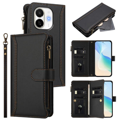 Magnetic Closure 9 Card Slots Zipper Leather Case with Hand Strap, For Tecno Camon 50 Pro 4G, For Tecno Camon 50 4G / CN5, For Tecno Spark Slim 5G, For Tecno Spark Go 1 / 1S / Pop 9, For Tecno Camon 40 Pro 4G Global, For Tecno Camon 40 4G              ...