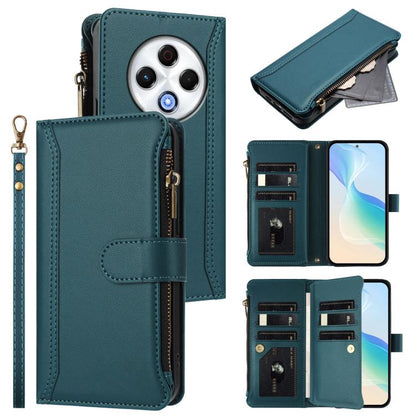Magnetic Closure 9 Card Slots Zipper Leather Case with Hand Strap, For Tecno Camon 50 Pro 4G, For Tecno Camon 50 4G / CN5, For Tecno Spark Slim 5G, For Tecno Spark Go 1 / 1S / Pop 9, For Tecno Camon 40 Pro 4G Global, For Tecno Camon 40 4G              ...