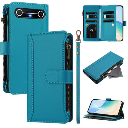 Magnetic Closure 9 Card Slots Zipper Leather Case with Hand Strap, For Tecno Camon 50 Pro 4G, For Tecno Camon 50 4G / CN5, For Tecno Spark Slim 5G, For Tecno Spark Go 1 / 1S / Pop 9, For Tecno Camon 40 Pro 4G Global, For Tecno Camon 40 4G              ...