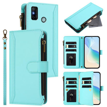 Magnetic Closure 9 Card Slots Zipper Leather Case with Hand Strap, For Tecno Spark 10C / Spark 10 4G, For Tecno Spark 10 Pro 4G, For Tecno Camon 19 / 19 Pro 5G, For Tecno Pova 4 Pro, For Tecno Pova 4, For Tecno Pova Neo 2                               ...