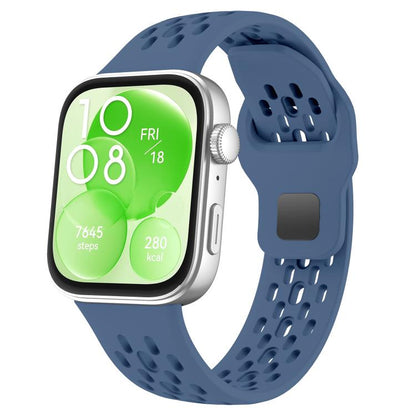 xDfind Mesh Reverse Buckle Silicone Watch Band, For Huawei Watch Fit 5 / Fit 5 Pro / Fit 4