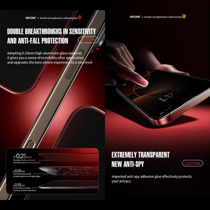 WK WTP-116 Easy Install 6D Curved Ultra-Fine Edge Privacy Tempered Glass Film, For iPhone 16 Pro Max, For iPhone 16 Pro, For iPhone 16 Plus / 15 Plus, For iPhone 16 / 15, For iPhone 15 Pro Max, For iPhone 15 Pro, For iPhone 13 Pro Max / 14 Plus��������...