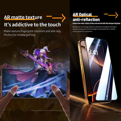 WK WTP-117 Easy Install 6D Curved Ultra-Fine Edge AR Frosted Tempered Glass Film, For iPhone 16 Pro Max, For iPhone 16 Pro, For iPhone 16 Plus / 15 Plus, For iPhone 16 / 15, For iPhone 15 Pro Max, For iPhone 15 Pro, For iPhone 13 Pro Max / 14 Plus�����...