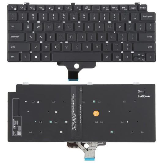 Clavier d'ordinateur portable rétroéclairé version américaine pour Dell LATITUDE P33S 13-7300 7310, pour Dell LATITUDE P33S 13-7300 7310
