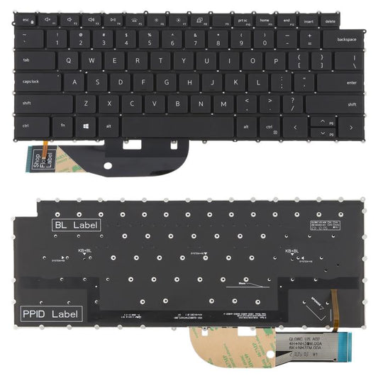 Clavier rétroéclairé version américaine pour Dell XPS 15 9510 9520 9700 9500 Precision 5560 5760 5750 5550 XPS 17 9700 9720 P91F P92F, Pour Dell XPS 15 9510