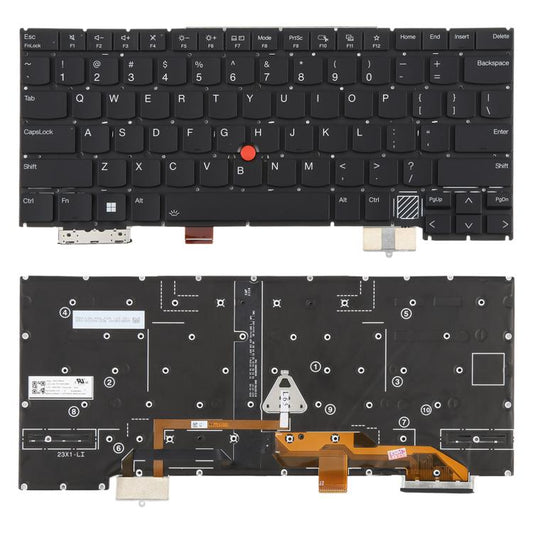 Clavier d'ordinateur portable rétroéclairé version US pour Lenovo Thinkpad X1C X1 Carbon Gen12 2024, pour Lenovo Thinkpad X1C
