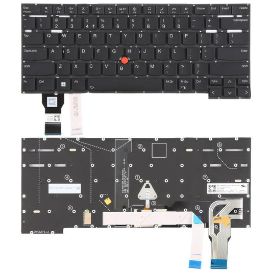 Clavier rétroéclairé US pour ordinateur portable avec dispositif de pointage pour Lenovo ThinkPad T14s Gen 2 P1 GEN4 X1 Extreme Gen4, pour Lenovo ThinkPad T14s Gen 2 P1