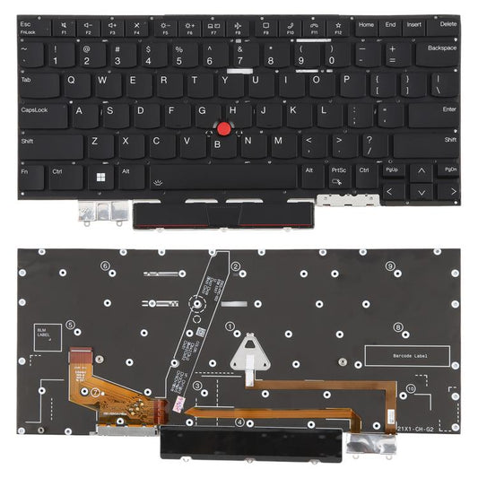 Clavier d'ordinateur portable rétroéclairé version américaine avec dispositif de pointage pour Lenovo IBM ThinkPad X1C X1 carbon 9ème génération 9 10ème génération 10 2021/2022 TP00129A TP00129B, Pour Lenovo IBM ThinkPad X1C X1 carbon 9ème