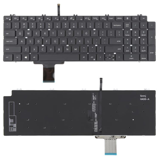 Clavier d'ordinateur portable version US pour Dell Precision 7550 7750 7560 7760, Pour Dell Precision 7550 7750 7560 7760