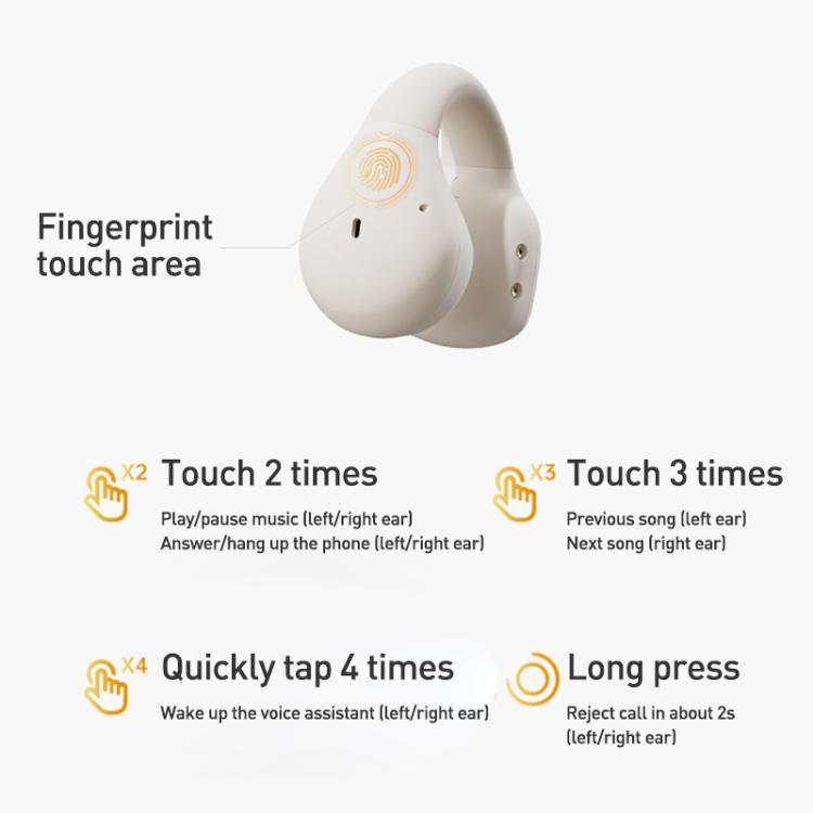 Écouteurs Bluetooth sans fil à clipser Langsdom TS03 Pro