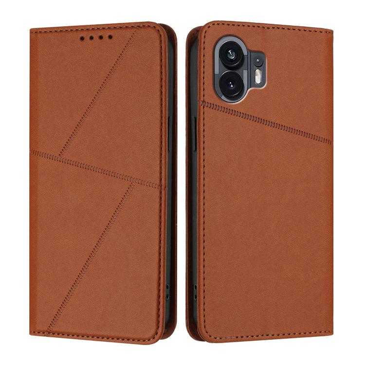 Strong Magnetic Frosted Flip Leather Phone Case, For Nothing Phone 4a Pro, For Nothing Phone 4a, For Nothing Phone 3a, For Nothing Phone 3a Pro, For Nothing Phone 2a, For Nothing Phone 2, For Nothing Phone 1
