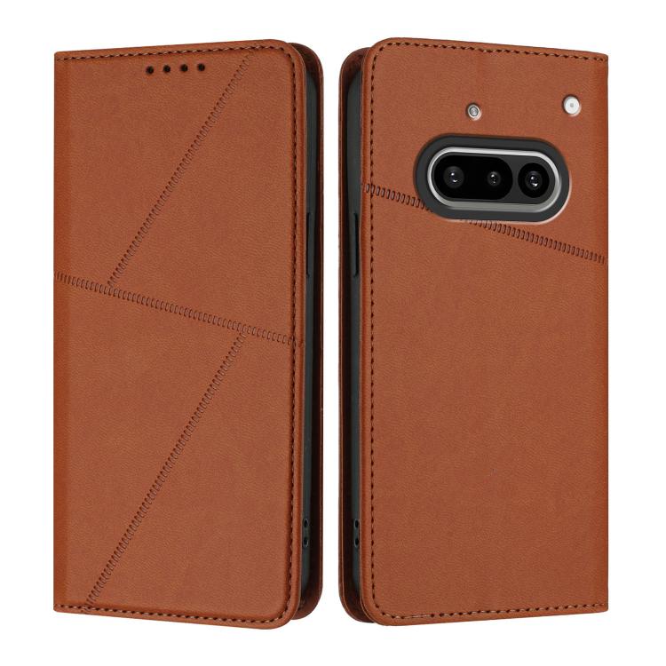 Strong Magnetic Frosted Flip Leather Phone Case, For Nothing Phone 4a Pro, For Nothing Phone 4a, For Nothing Phone 3a, For Nothing Phone 3a Pro, For Nothing Phone 2a, For Nothing Phone 2, For Nothing Phone 1
