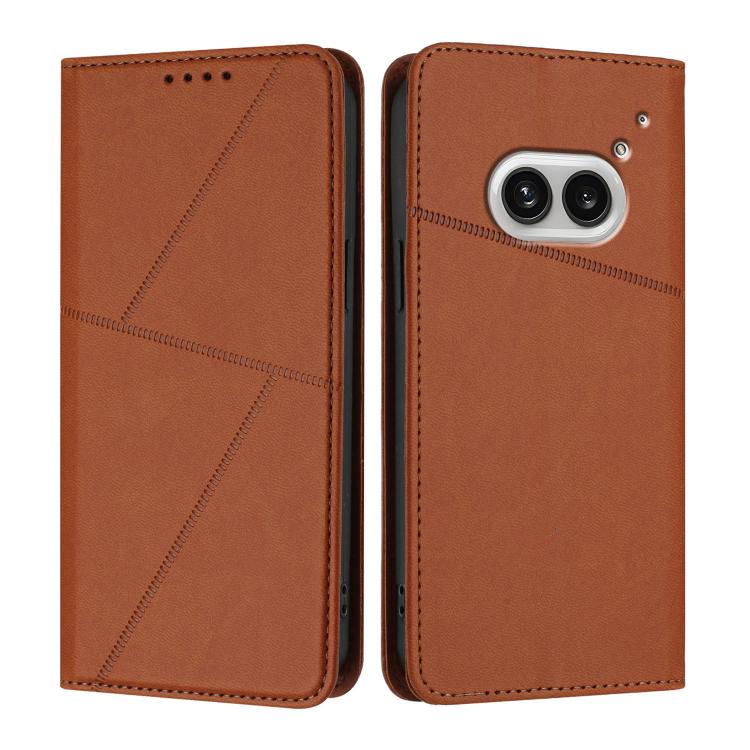 Strong Magnetic Frosted Flip Leather Phone Case, For Nothing Phone 4a Pro, For Nothing Phone 4a, For Nothing Phone 3a, For Nothing Phone 3a Pro, For Nothing Phone 2a, For Nothing Phone 2, For Nothing Phone 1